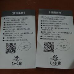 しゃぶ葉　ドリンクバークーポン２枚の画像