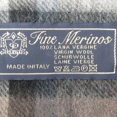 アッシュウッドアンドブレイク 　Ashwood & Blake 　100%ウール マフラー イタリア製　ストール  チェックの画像