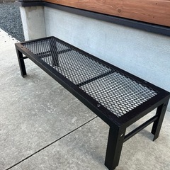 アイアン棚　スチールラック　植物棚　エキスパンドメタル　ハンドメイド　の画像