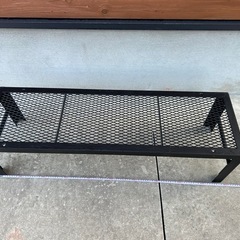 アイアン棚　スチールラック　植物棚　エキスパンドメタル　ハンドメイド　の画像