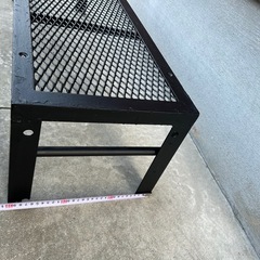 アイアン棚　スチールラック　植物棚　エキスパンドメタル　ハンドメイド　の画像