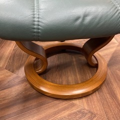 1168 EKORNES チェア オットマン ダークグリーンの画像