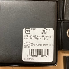 カバンにつけるキーホルダー的な てんとうむし クリスタルの画像