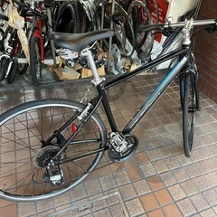 700c 軽量アルミフレーム　3×8speed　LEDオートライト付き　ブラックの画像