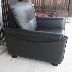 一人掛け　ソファ　一人用　フェイクレザーの画像