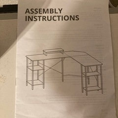 L字デスク　ホワイトの画像