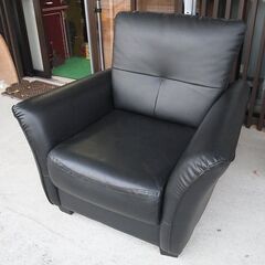 一人掛け　ソファ　一人用　フェイクレザーの画像