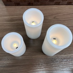 【IKEA】LEDブロックキャンドル3個セットの画像