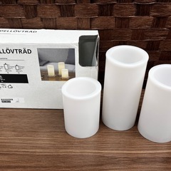 【IKEA】LEDブロックキャンドル3個セットの画像