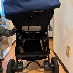 Aprica ベビーカー　汗とりシート、レインカバー付き　訳あり　　の画像
