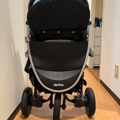 Aprica ベビーカー　汗とりシート、レインカバー付き　訳あり　　の画像