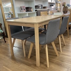 ジモティー限定価格！S736 ⭐ ダイニング5点セット コンパクトタイプ 幅110cm USED 綺麗の画像