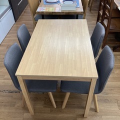 ジモティー限定価格！S736 ⭐ ダイニング5点セット コンパクトタイプ 幅110cm USED 綺麗の画像