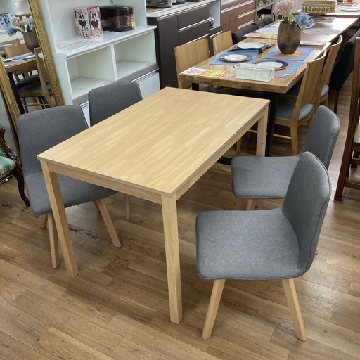 ジモティー限定価格！S736 ⭐ ダイニング5点セット コンパクトタイプ 幅110cm USED 綺麗