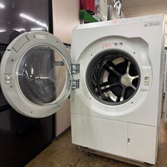 地域限定送料無料　美品【 Panasonic 】パナソニック 洗濯11.0㎏/乾燥6.0㎏ ドラム式洗濯乾燥機 スゴ落ち泡洗浄 はやふわ乾燥 ヒートポンプ乾燥 NA-LX113ALの画像
