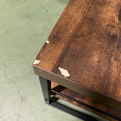 ○東142 ローテーブル 小型 一人暮らし用 机 キズありの画像