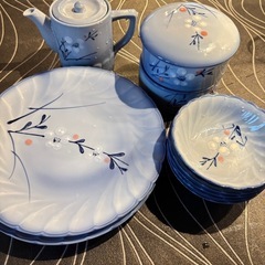 杵築焼 司窯  すき焼き10点セットの画像