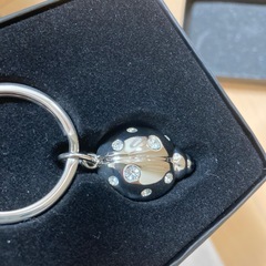 カバンにつけるキーホルダー的な てんとうむし クリスタルの画像