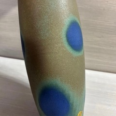 清水焼　花器　花瓶　フラワーベース　孔雀ぼかしの画像