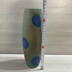 清水焼　花器　花瓶　フラワーベース　孔雀ぼかしの画像