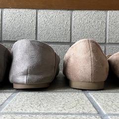 フラットシューズ×2（24.5）の画像