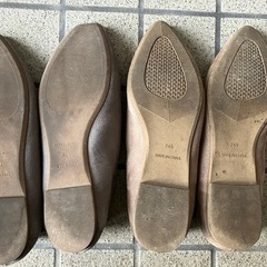 フラットシューズ×2（24.5）の画像