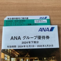 ANA株主優待券 1枚 2025年11月30日までの画像