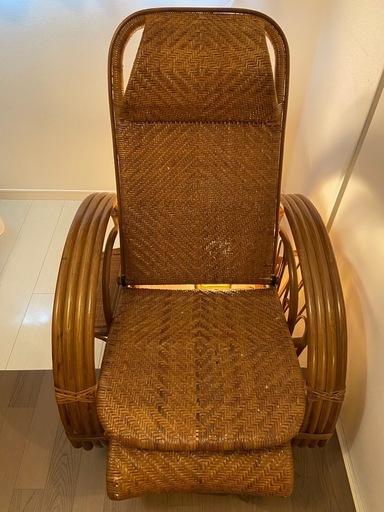 籐椅子・籐チェアー (happy32) 古島の椅子《チェア》の中古あげます