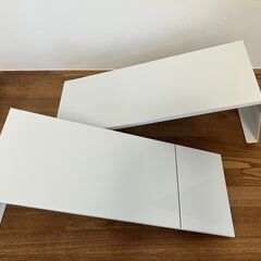 【山崎実業】 伸縮洗濯機排水口上ラック タワー ホワイト 4338の画像