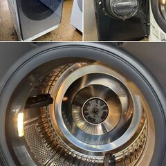 地域限定送料無料　美品【 SHARP 】シャープ 洗濯11.0㎏/乾燥6.0㎏ ドラム式洗濯乾燥機 AIでスマートお洗濯 シャープだけの乾燥フィルター自動お掃除 ES-W112の画像