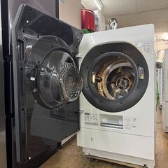 地域限定送料無料　美品【 SHARP 】シャープ 洗濯11.0㎏/乾燥6.0㎏ ドラム式洗濯乾燥機 AIでスマートお洗濯 シャープだけの乾燥フィルター自動お掃除 ES-W112の画像