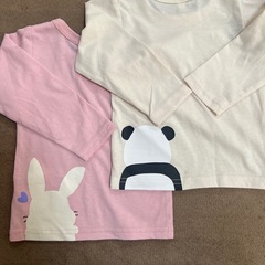 ８０センチ　試着のみ　ロンT２枚セットの画像