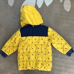 １００センチ　フード取り外し可　ダウンコートの画像