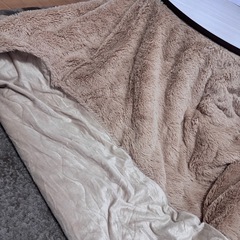 こたつ布団　　160✖️160 リバーシブル　ベージュの画像