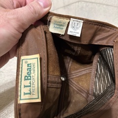 80's L.L.Bean USA製 レザーキャップ LARGE エルエルビーン vintagetageの画像