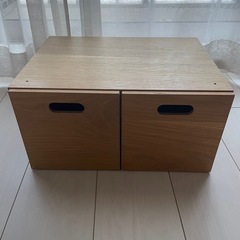 無印良品　スタッキングチェストの画像