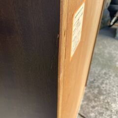 【リユースショップスパークル】ガラス扉キャビネット　No.158　飾り棚　コレクションケース　木製　棚　サイドボード　リビングボード　配送設置可能♪の画像