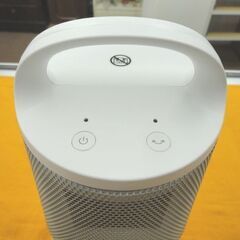 美品 セラミックファンヒーター 首振り機能付き PRISMATE ホワイト PR-WA022 暖房器具 西岡店の画像