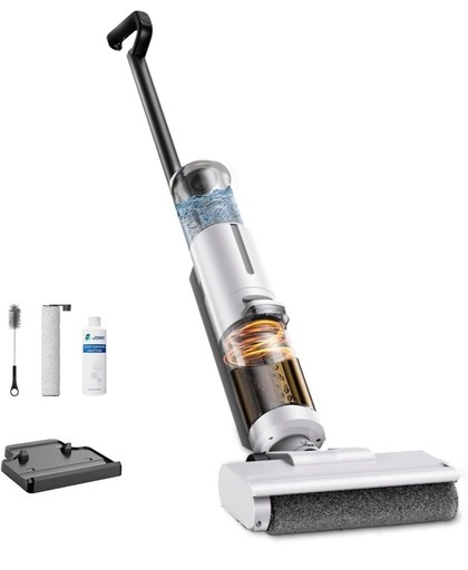 【新品】JONR水拭き掃除機3in1乾湿両用自走式静音強力吸引コードレス