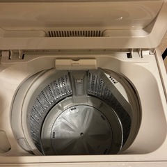 洗濯機4.5キロ　製造年2024年の画像