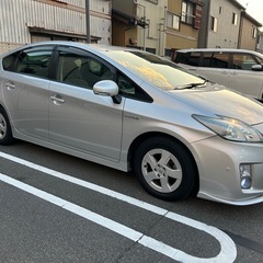コミコミ価格！車検付即乗り！　プリウス　エアロ付　スタッドレス付の画像