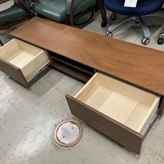 I2511-674 ローボード テレビボード ブラウン キズ有り 中古の画像