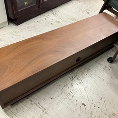 I2511-674 ローボード テレビボード ブラウン キズ有り 中古の画像