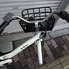❮ジャンク品❯SAIMOTO[サイモト]EVA PLUS(エヴァプラス)26吋 電動アシスト自転車(オフホワイト) の画像