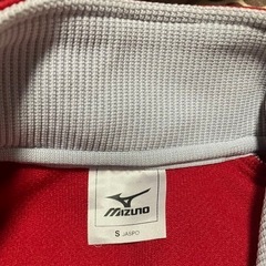 MIZUNO 赤 ジャージ上下 KONAMI風  水泳 競泳の画像