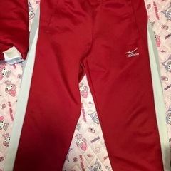 MIZUNO 赤 ジャージ上下 KONAMI風  水泳 競泳の画像