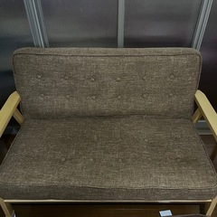 ソファー 2人掛けソファー ブラウン 