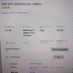 AMD　Ryzen5  メモリ：16G SSD：500GB  HDD:1T  グラフィックボード：GTX1660Super の画像