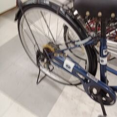 ★リユースのサカイ千葉中央店★  6段ギア付自転車　LEDオートライト 27 ブルー クリーニング済み TC5516の画像