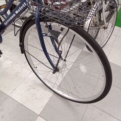 ★リユースのサカイ千葉中央店★  6段ギア付自転車　LEDオートライト 27 ブルー クリーニング済み TC5516の画像